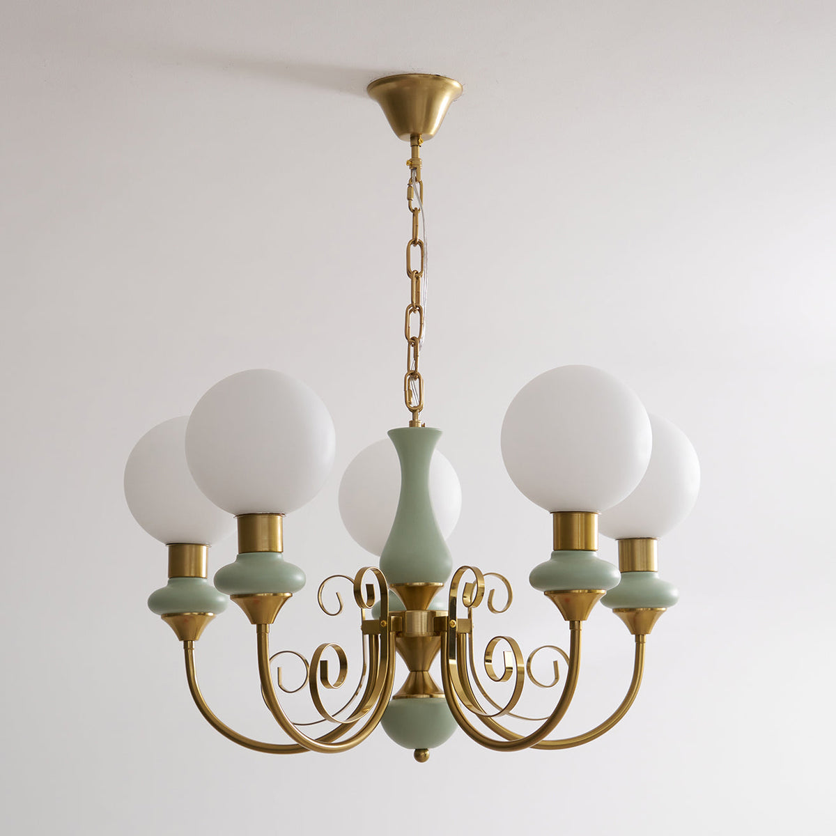 Evsolia Lustre en Verre Onyx Nordique Haut de Gamme
