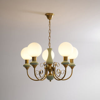 Evsolia Lustre en Verre Onyx Nordique Haut de Gamme