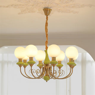 Evsolia Lustre en Verre Onyx Nordique Haut de Gamme