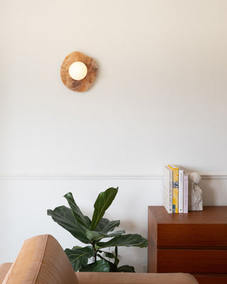 Lyvyneth Applique Murale Moderne Minimaliste en Onyx et Nopal