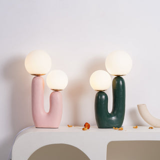 Elyrain Lampe de Table en Résine d'Art Playful