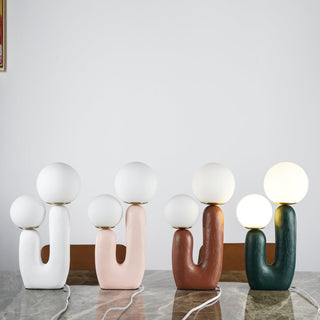 Elyrain Lampe de Table en Résine d'Art Playful