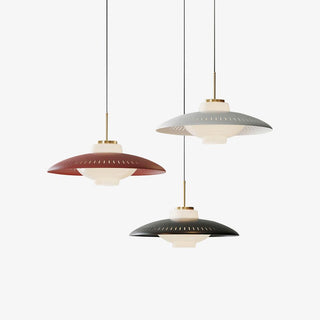 Solara Suspension en Verre Opale Abat-jour Large