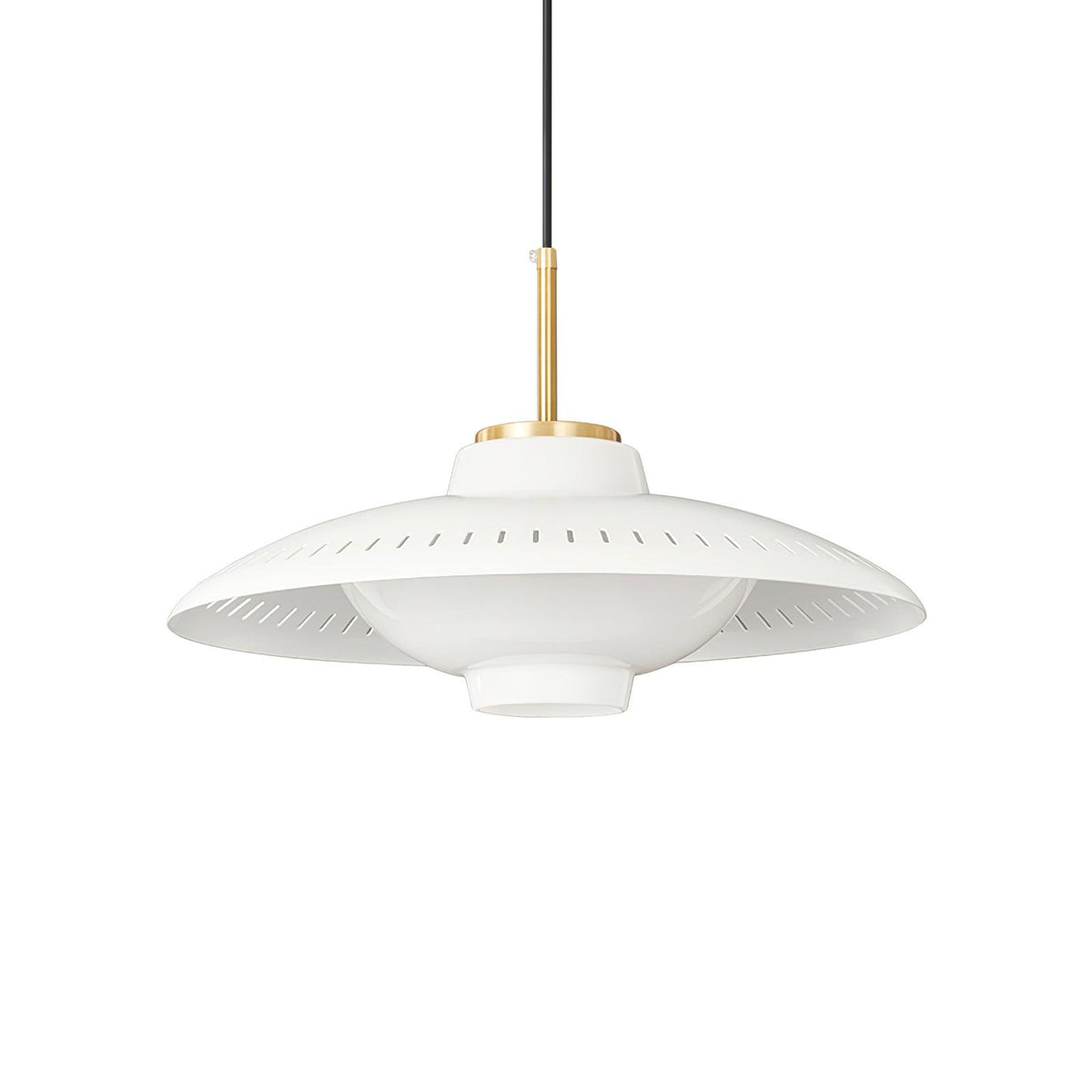 Vira Suspension en Verre Opale Abat-jour Large