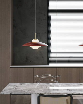 Solara Suspension en Verre Opale Abat-jour Large