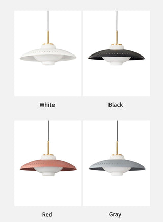 Solara Suspension en Verre Opale Abat-jour Large