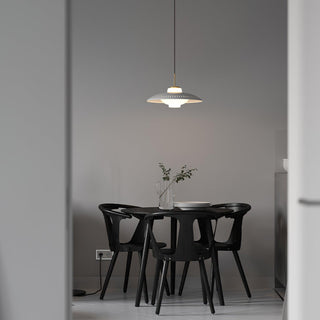Solara Suspension en Verre Opale Abat-jour Large