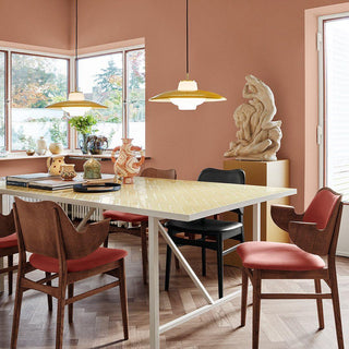 Solara Suspension en Verre Opale Abat-jour Large