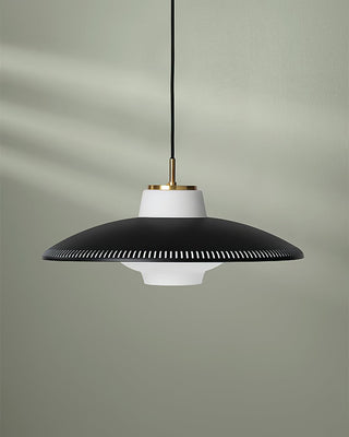 Solara Suspension en Verre Opale Abat-jour Large