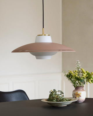 Solara Suspension en Verre Opale Abat-jour Large