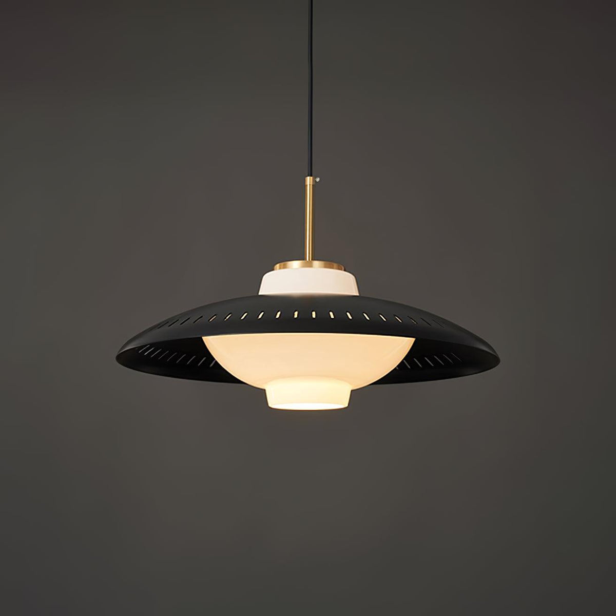 Vira Suspension en Verre Opale Abat-jour Large