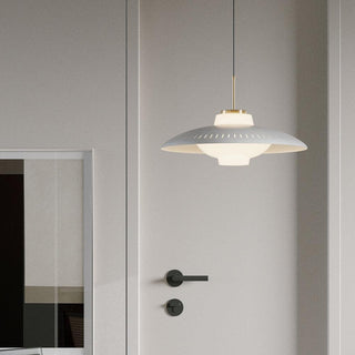 Solara Suspension en Verre Opale Abat-jour Large