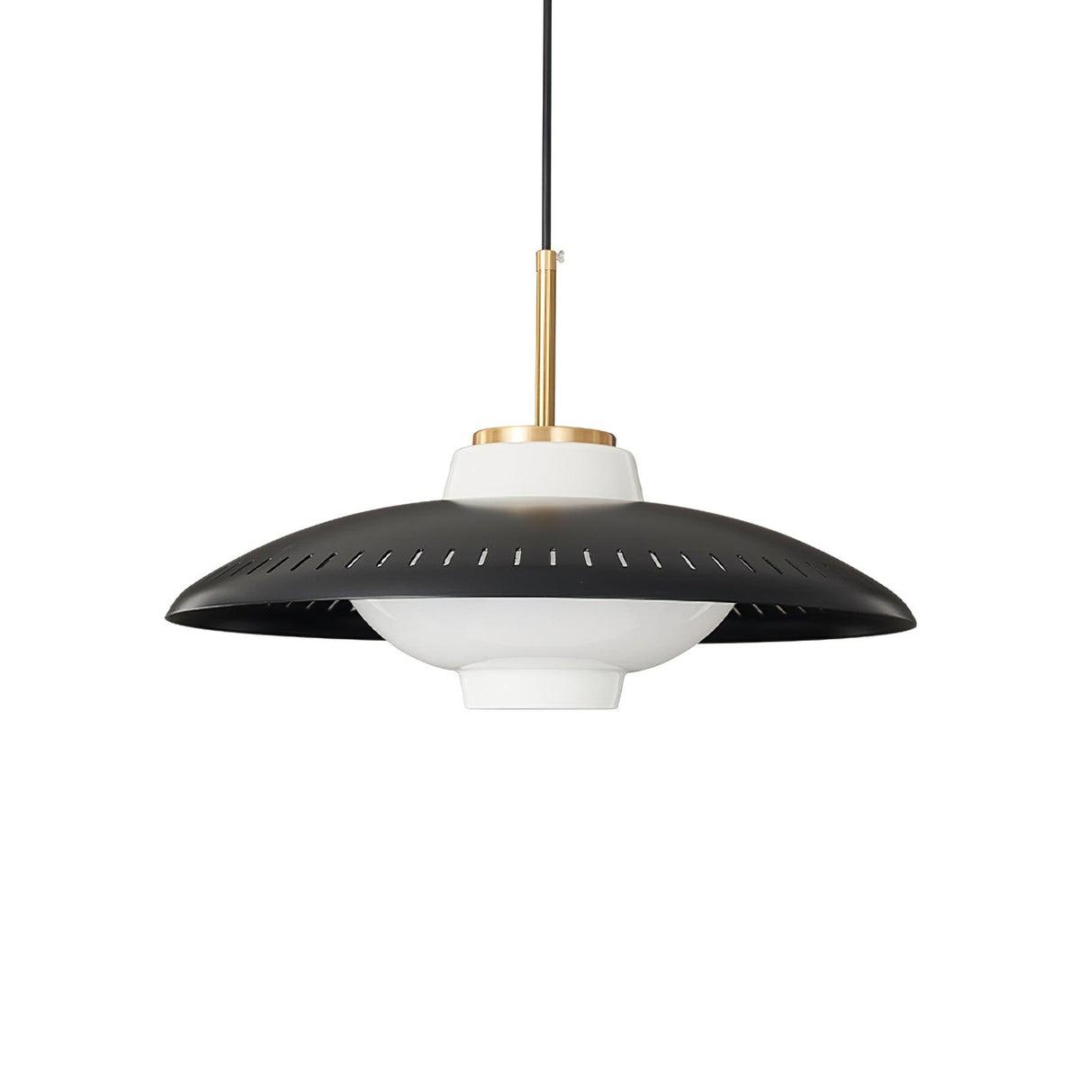 Vira Suspension en Verre Opale Abat-jour Large