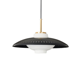 Solara Suspension en Verre Opale Abat-jour Large