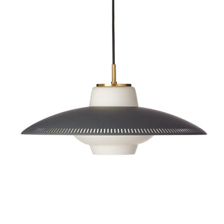 Solara Suspension en Verre Opale Abat-jour Large