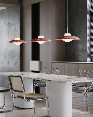 Solara Suspension en Verre Opale Abat-jour Large