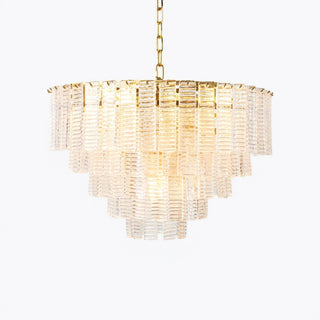 Aurora Lustre Rose Murano Verre Superposé Vintage Luxe