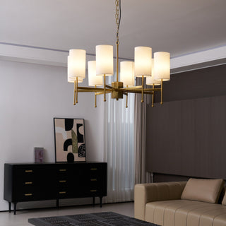 Ulcarisra Lustre en Tissu Vintage en Laiton