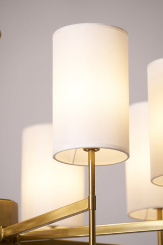 Ulcarisra Lustre en Tissu Vintage en Laiton