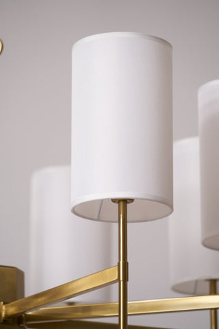 Ulcarisra Lustre en Tissu Vintage en Laiton