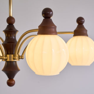 Lustra Lustre Blossom avec Abat-jours en Verre
