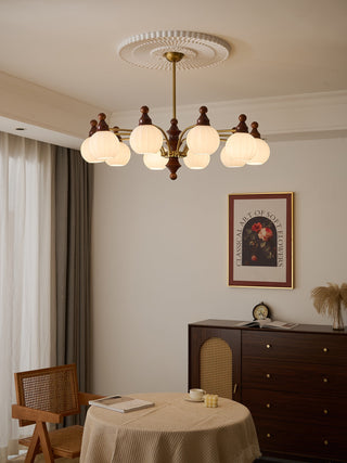 Lustra Lustre Blossom avec Abat-jours en Verre