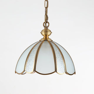 Ophaan Suspension Traditionnelle en Laiton et Verre Art