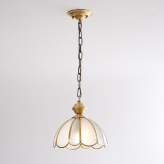 Ophaan Suspension Traditionnelle en Laiton et Verre Art