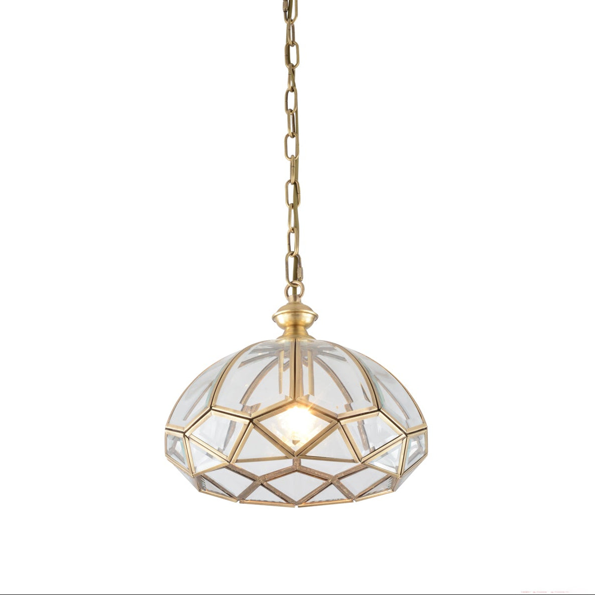 Lunell Suspension Art Laiton Verre Traditionnel