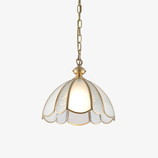 Ophaan Suspension Traditionnelle en Laiton et Verre Art