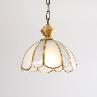Ophaan Suspension Traditionnelle en Laiton et Verre Art