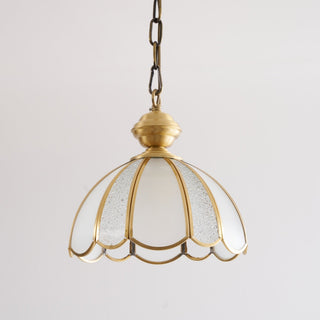 Ophaan Suspension Traditionnelle en Laiton et Verre Art