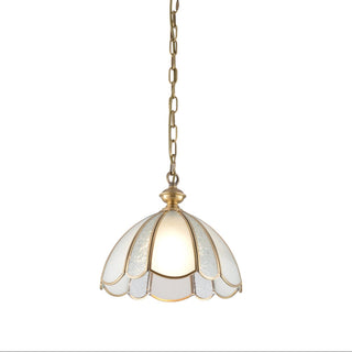 Ophaan Suspension Traditionnelle en Laiton et Verre Art