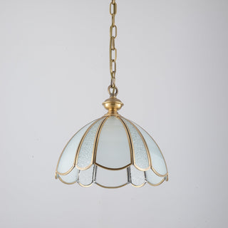 Ophaan Suspension Traditionnelle en Laiton et Verre Art