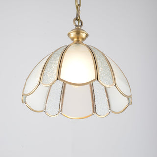 Ophaan Suspension Traditionnelle en Laiton et Verre Art