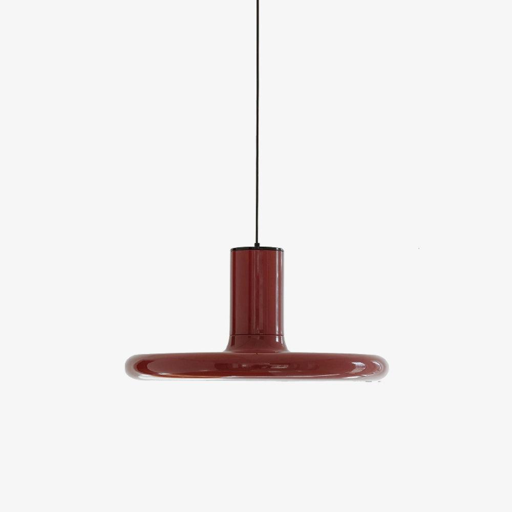 Orlios Lampe suspendue cylindrique en aluminium à disque industriel