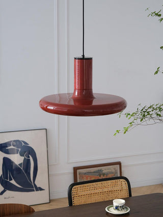 Solara Lampe suspendue cylindrique en aluminium à disque industriel