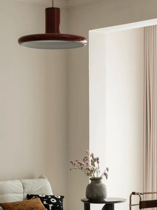 Solara Lampe suspendue cylindrique en aluminium à disque industriel