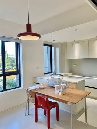 Solara Lampe suspendue cylindrique en aluminium à disque industriel