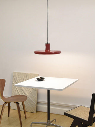 Solara Lampe suspendue cylindrique en aluminium à disque industriel