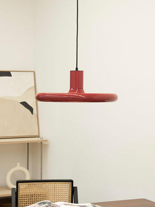 Solara Lampe suspendue cylindrique en aluminium à disque industriel