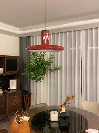 Solara Lampe suspendue cylindrique en aluminium à disque industriel