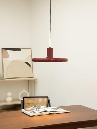 Solara Lampe suspendue cylindrique en aluminium à disque industriel