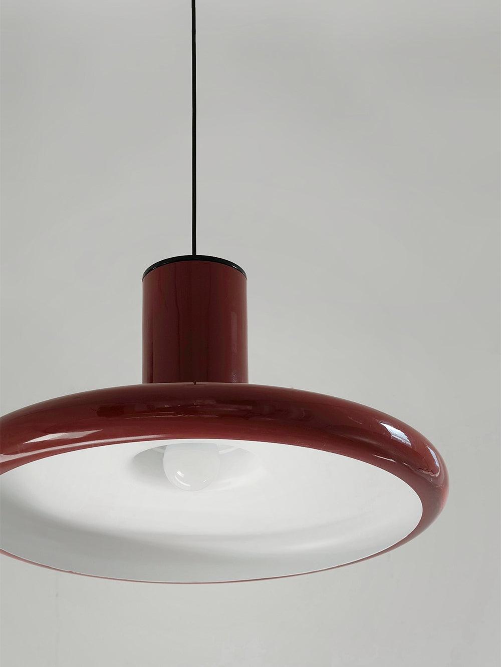 Orlios Lampe suspendue cylindrique en aluminium à disque industriel