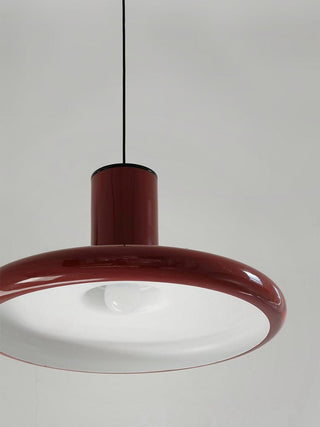 Solara Lampe suspendue cylindrique en aluminium à disque industriel