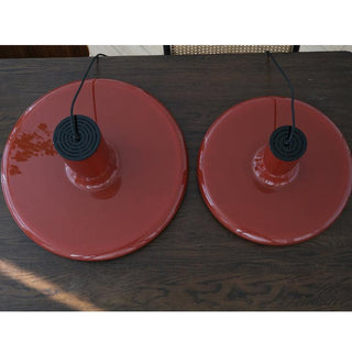 Solara Lampe suspendue cylindrique en aluminium à disque industriel