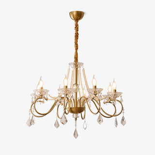 VelaeyraLustre Postmoderne de Luxe en Cristal et Perles