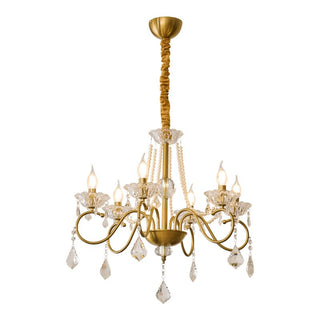 VelaeyraLustre Postmoderne de Luxe en Cristal et Perles