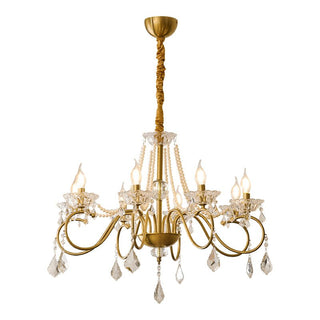 VelaeyraLustre Postmoderne de Luxe en Cristal et Perles