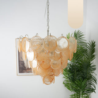 Aurora Lustre Murano Verre Disque Classique